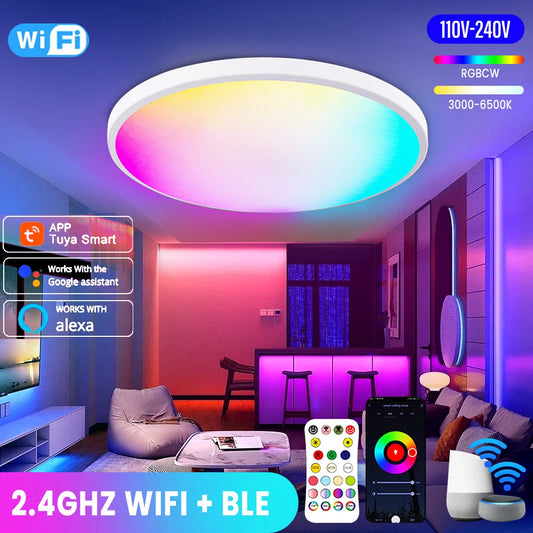 Smart Life LED Plafond loftlampe RGBCW Tuya